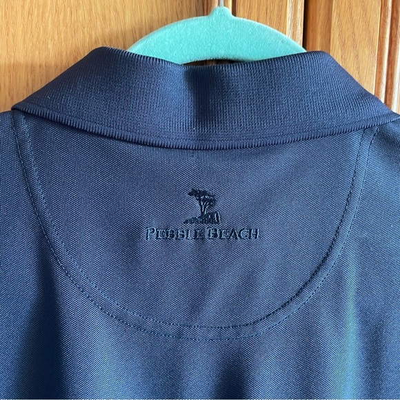 Pebble Beach Performance Men's Blue Polo Shirt size XL - Picture 3 of 7